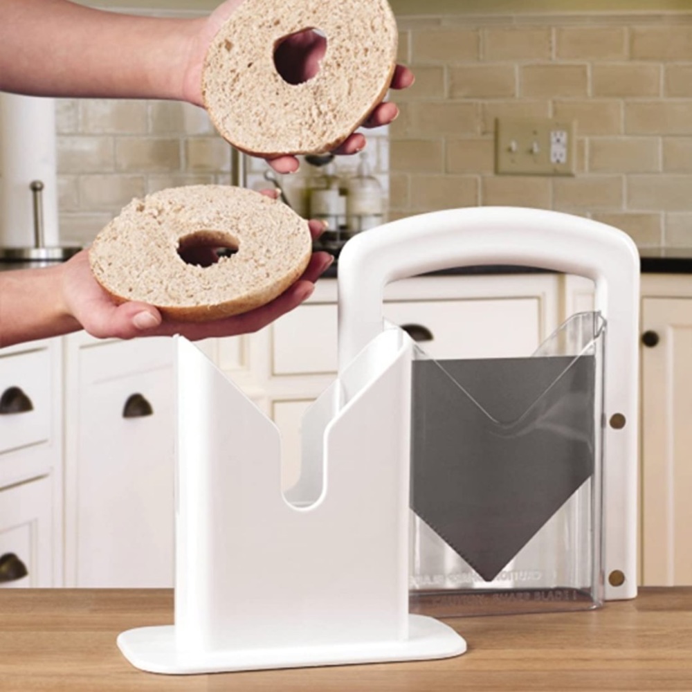 The Original Bagel Guillotine Universal Slicer